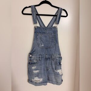 Denim Short Overalls